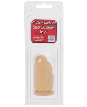 3" Noduled Latex Extension - Ivory