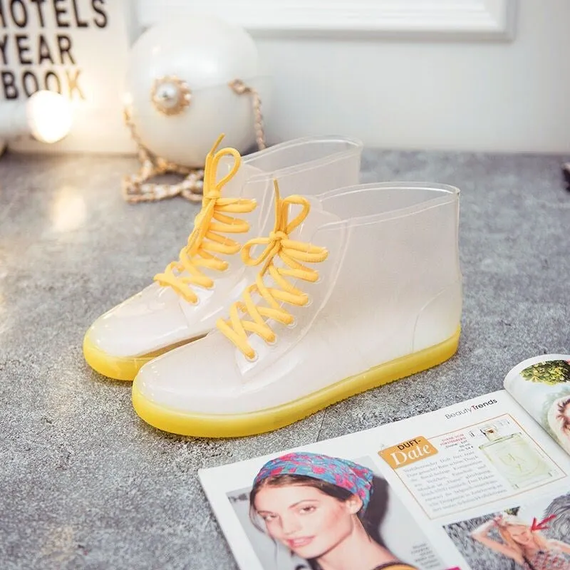 7 Colors Transparent Water Proof Boots AD10156