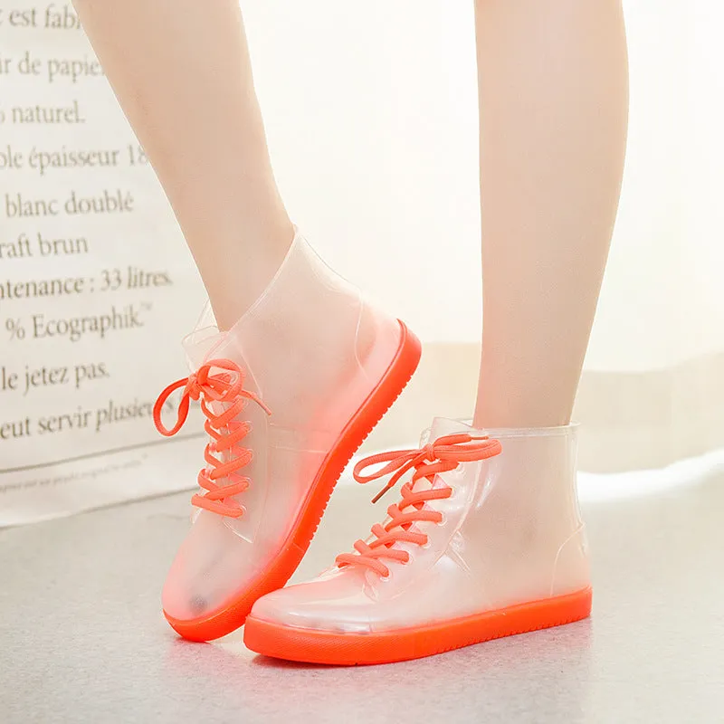 7 Colors Transparent Water Proof Boots AD10156