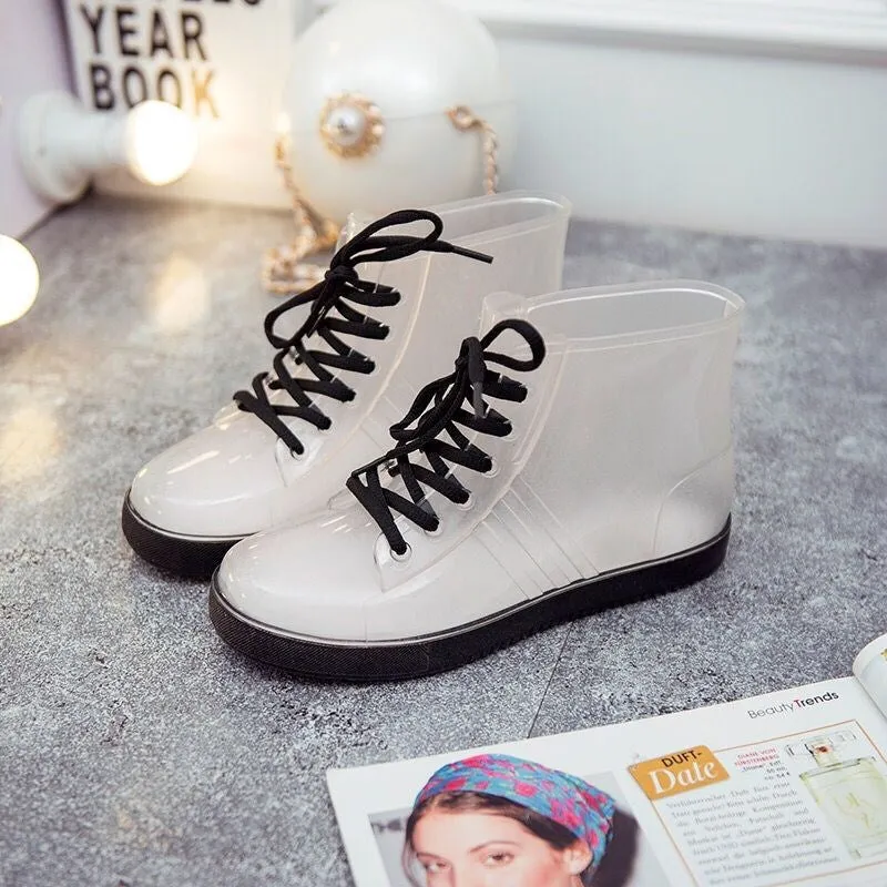 7 Colors Transparent Water Proof Boots AD10156