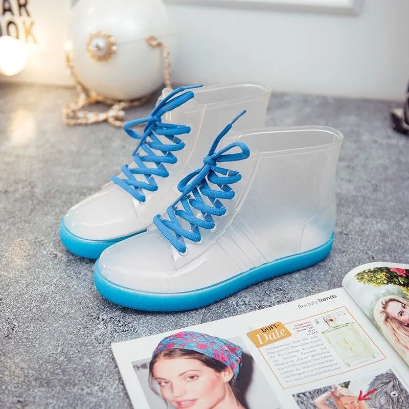 7 Colors Transparent Water Proof Boots AD10156