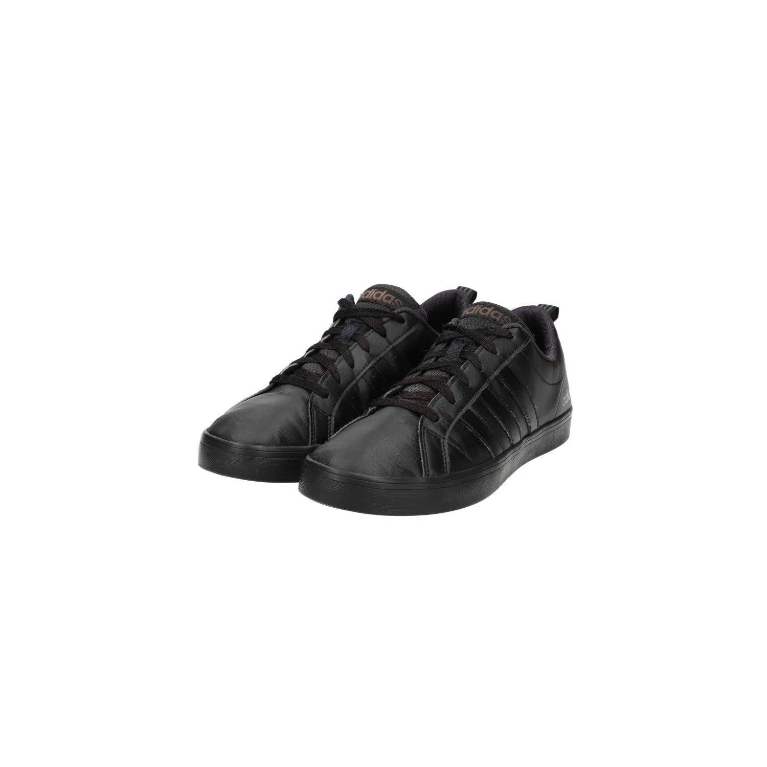 Adidas Vs Pace Low-Top Sneakers Leather Black Colour For Men