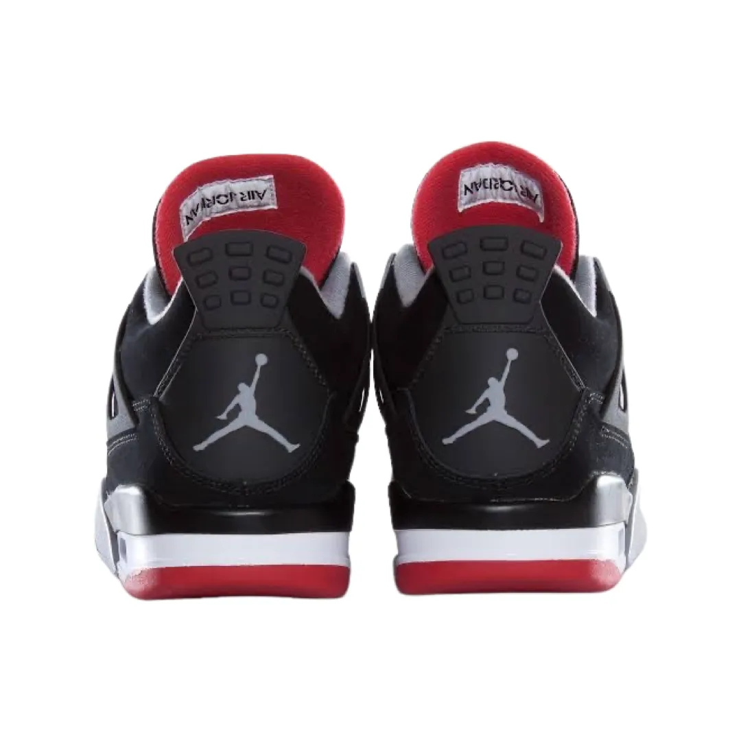 Air Jordan 4 Retro 2012 BRED Black Cement Grey Fire Red Black