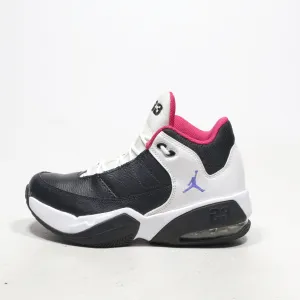 Air Jordan Max Aura 3 Sport Shoes Leather Black Color For Kids