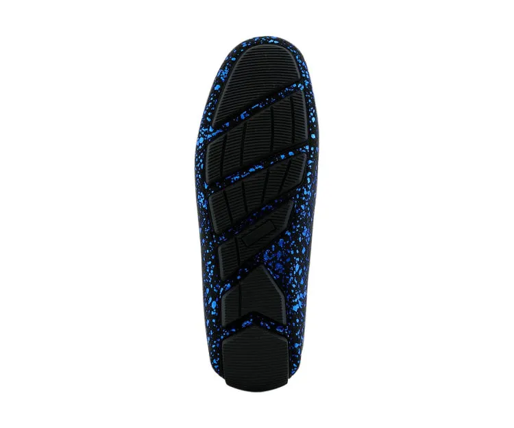 Amali Shoes Monty Luxe Blue Moccasins Men’s Vegan