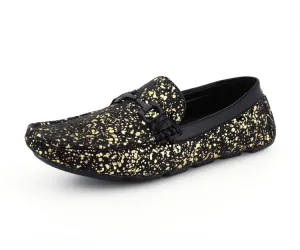 Amali Shoes Monty Luxe Moccasins Men’s Black Vegan