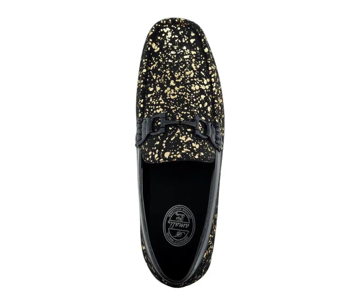 Amali Shoes Monty Luxe Moccasins Men’s Black Vegan