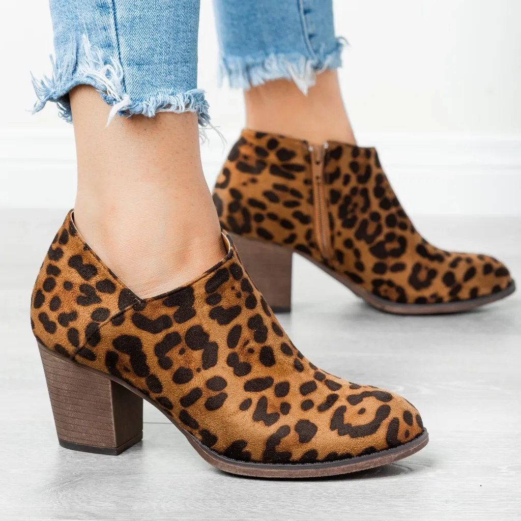 Ankle Women High Heels Platform Boots
