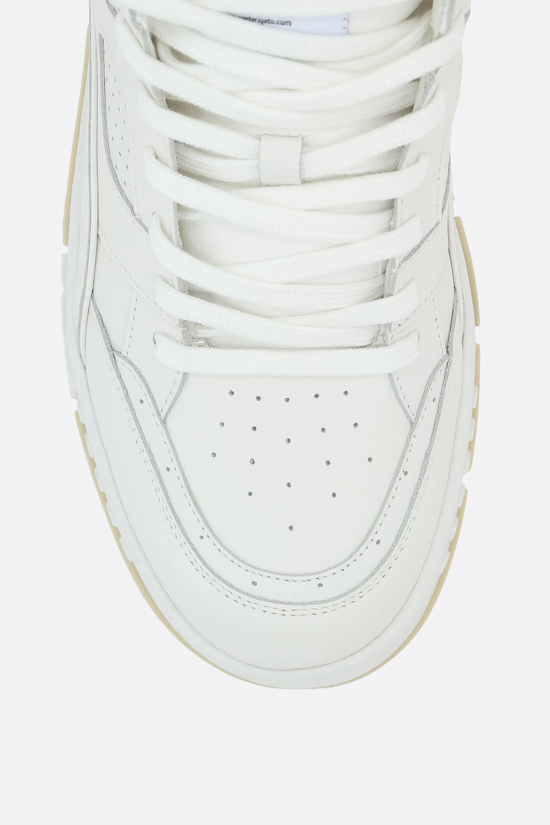 Area Lo smooth leather and nylon sneakers