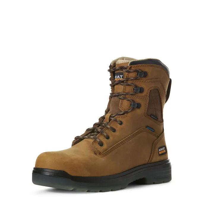 Ariat Men's Turbo 8" Waterproof Carbon Toe Work Boot 10027326