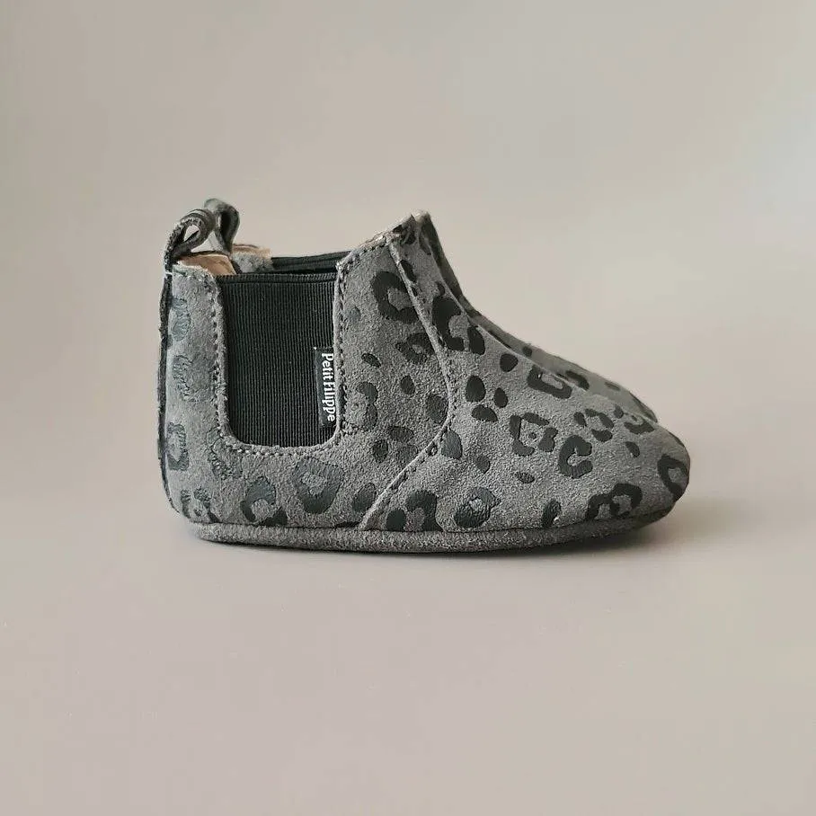 Baby - Chelsea Booties - Dark Grey Leopard