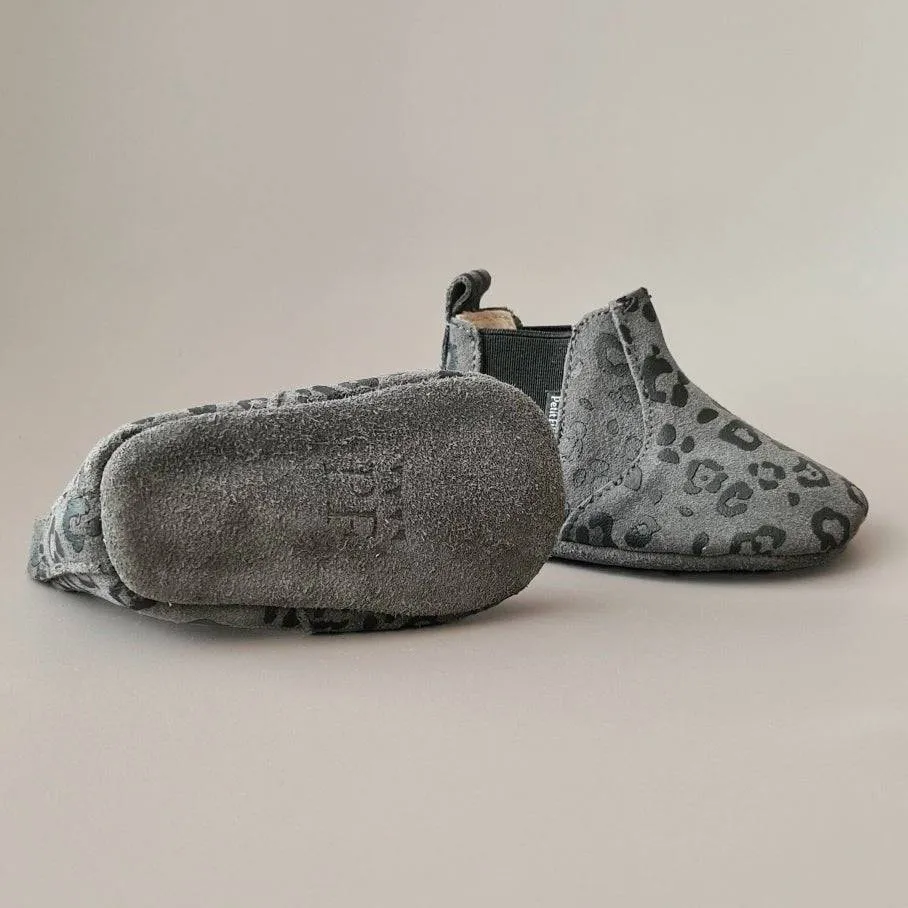 Baby - Chelsea Booties - Dark Grey Leopard