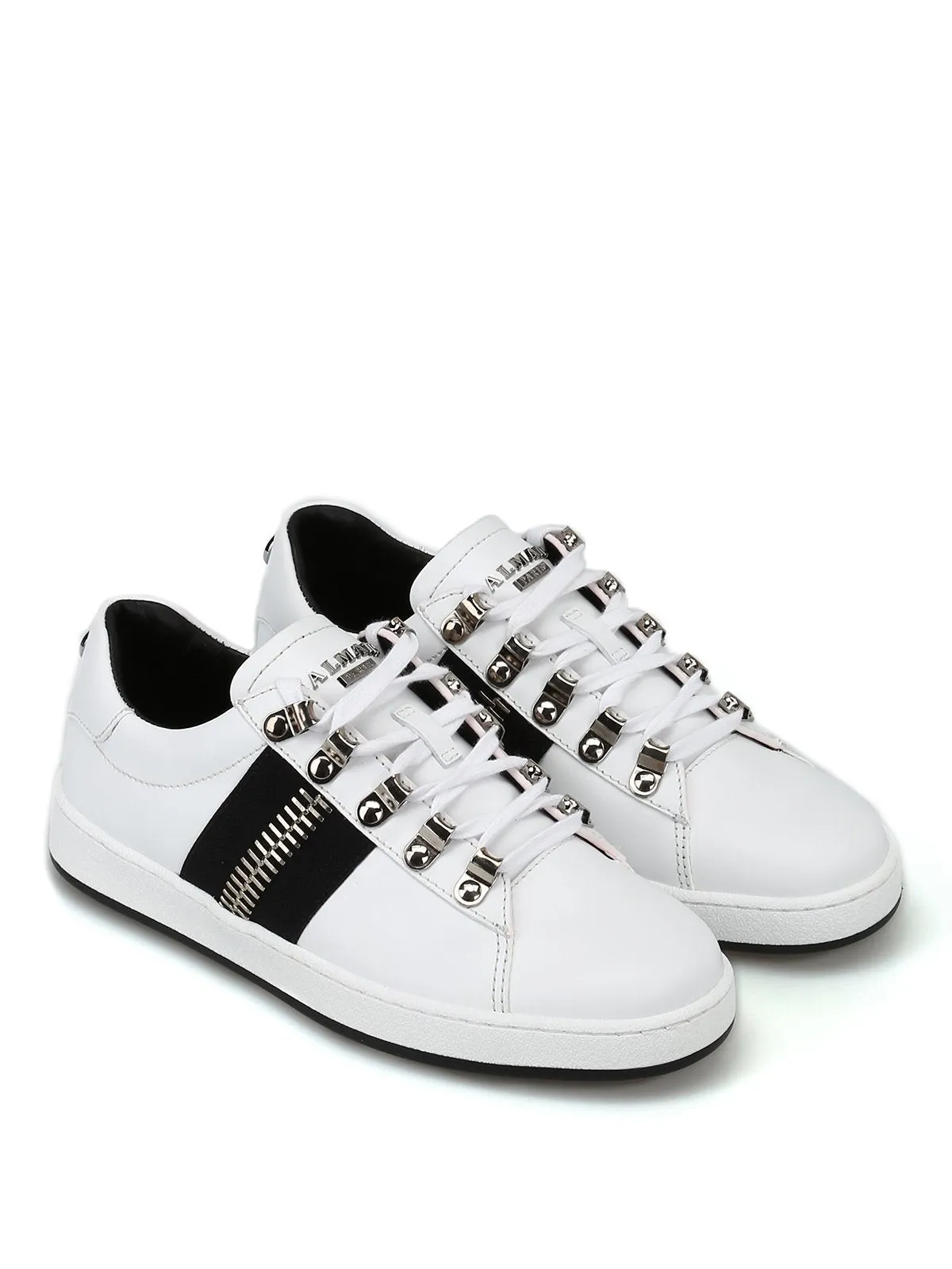 Balmain Zip-Detail Low-Top Sneakers
