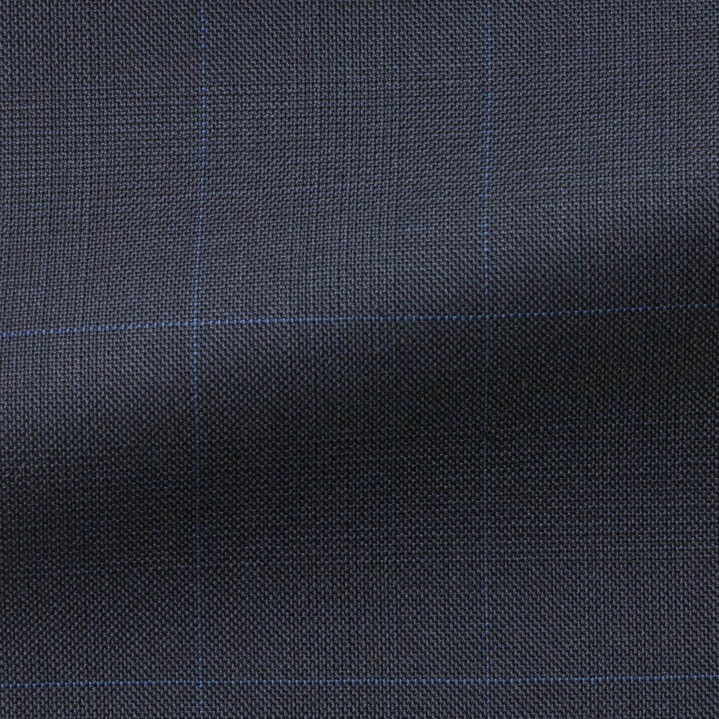 Barberis Canonico 365 Doppio Ritorto S130 Merino Wool Navy Glencheck with Light Blue Windowpane