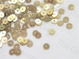 Beige Transparent Centrehole Circular Sequins