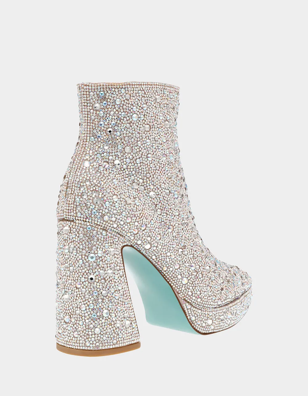 Betsy Johnson Della Booties in Rhinestones