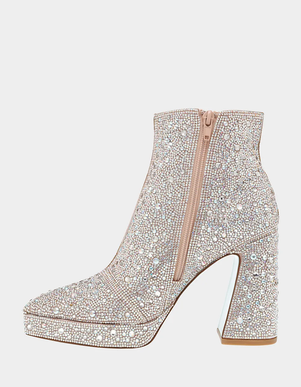 Betsy Johnson Della Booties in Rhinestones