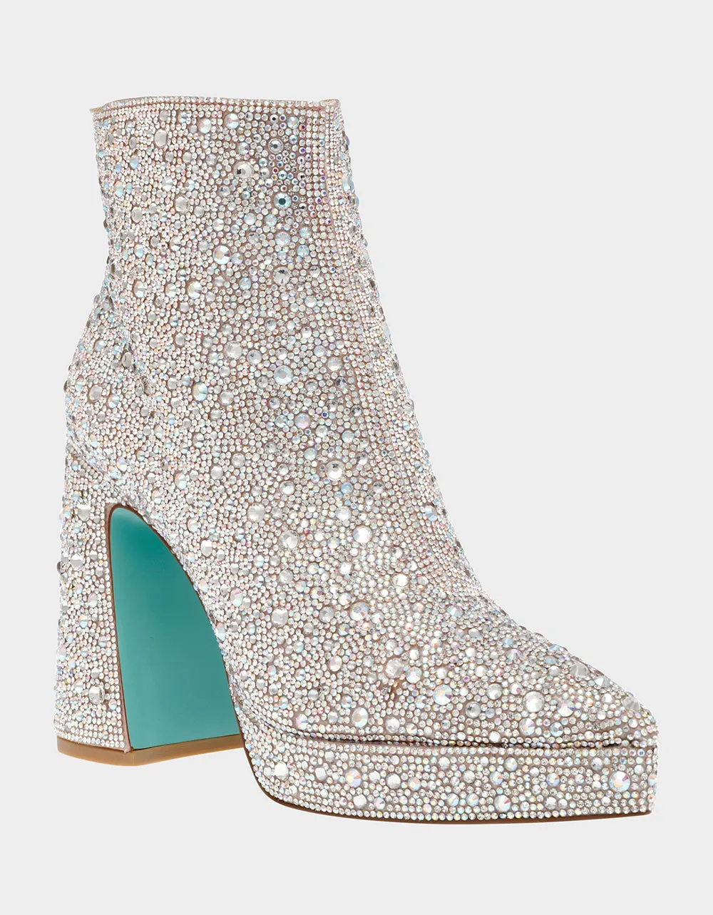 Betsy Johnson Della Booties in Rhinestones