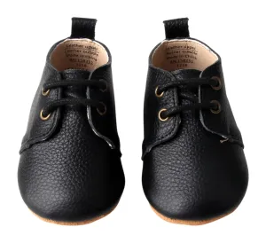 Black - Oxford - US Size 1-4 - Soft Sole