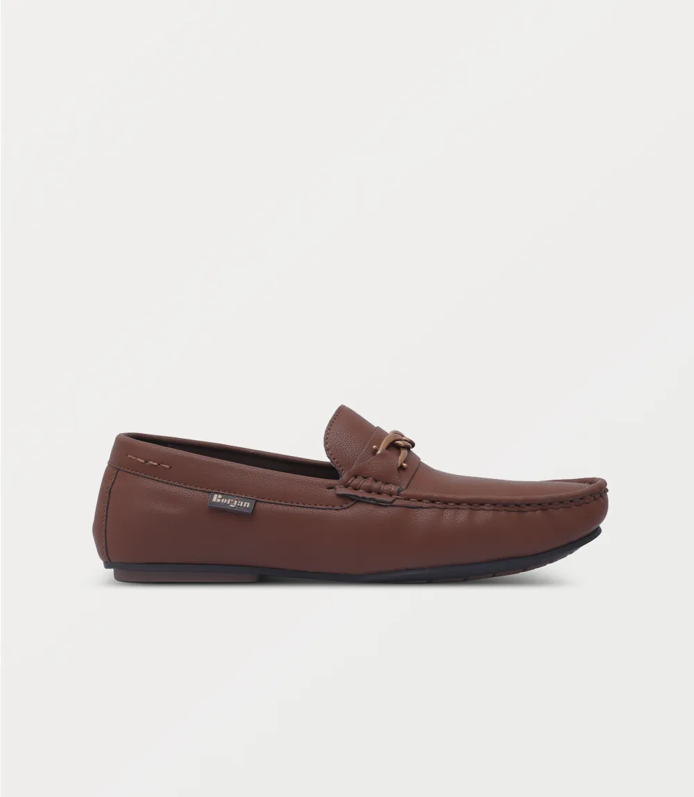 BM6836-BROWN-Men Moccasin
