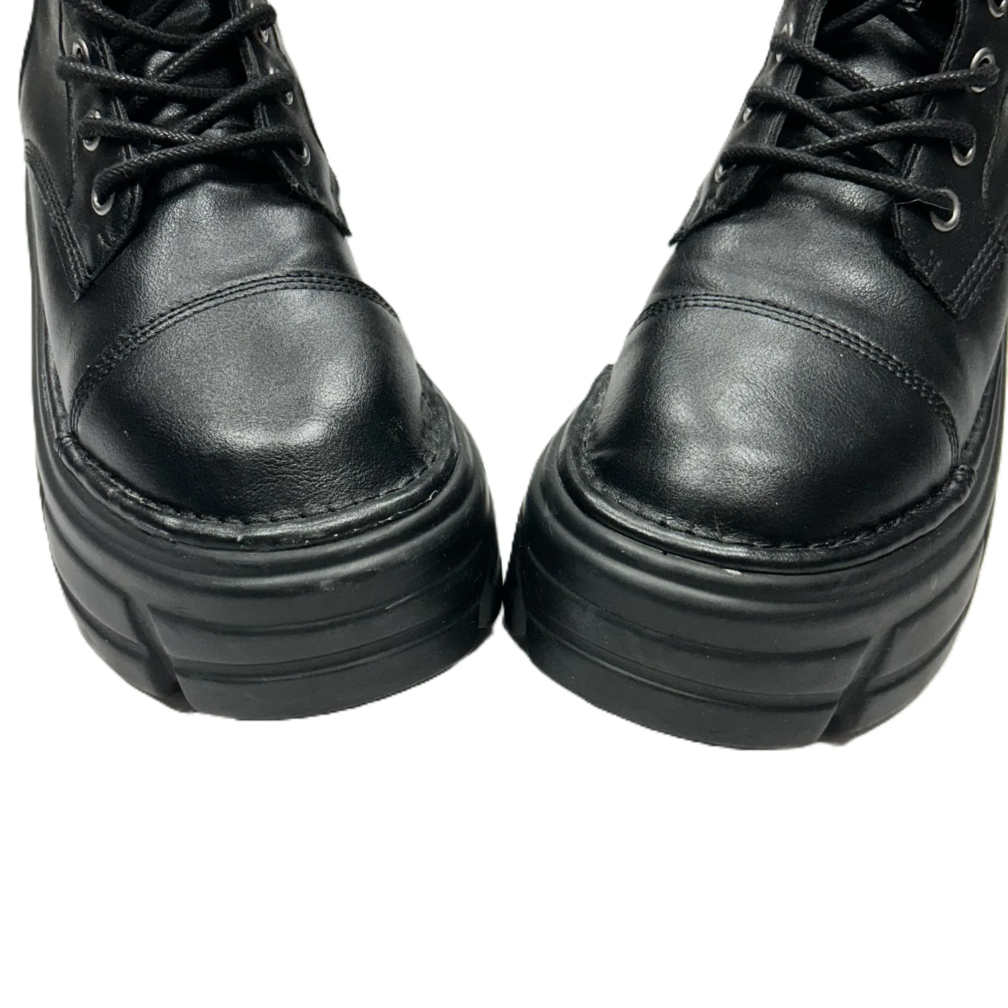 Boots Ankle Heels By Steve Madden In Black, Size: 5