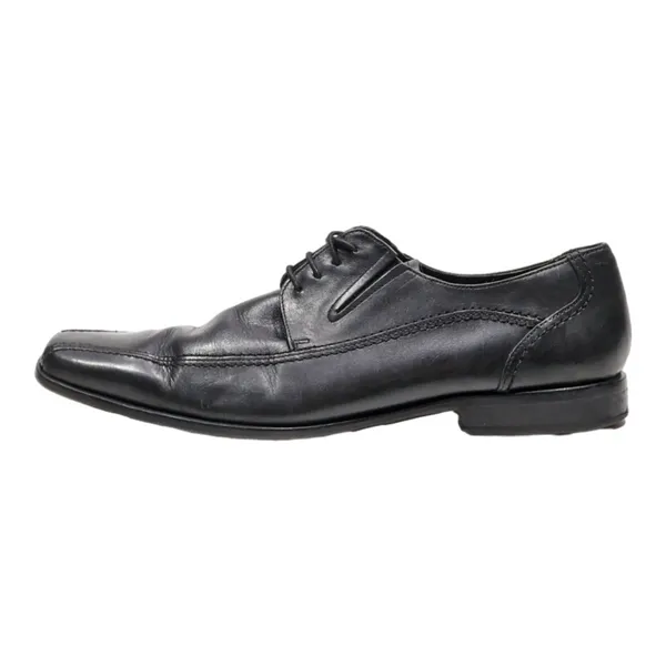 BORELLI Oxford Shoes Black Leather Mens UK 9.5