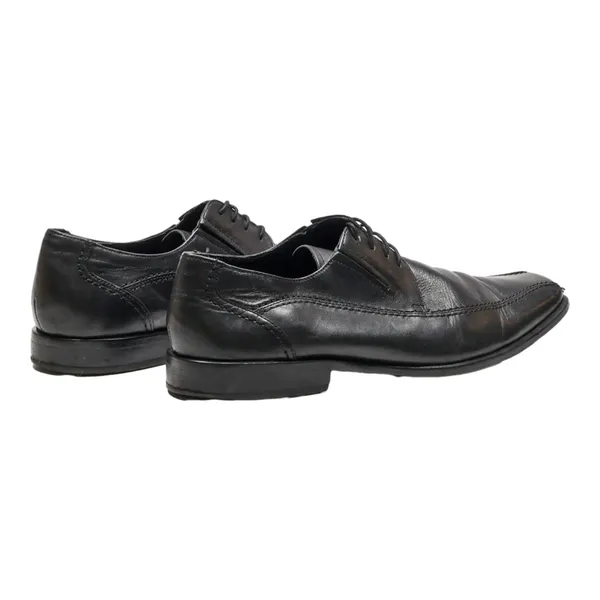 BORELLI Oxford Shoes Black Leather Mens UK 9.5