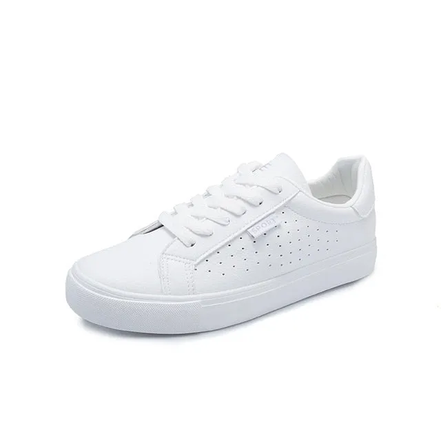 Breathable Lace-Up Casual Sneakers