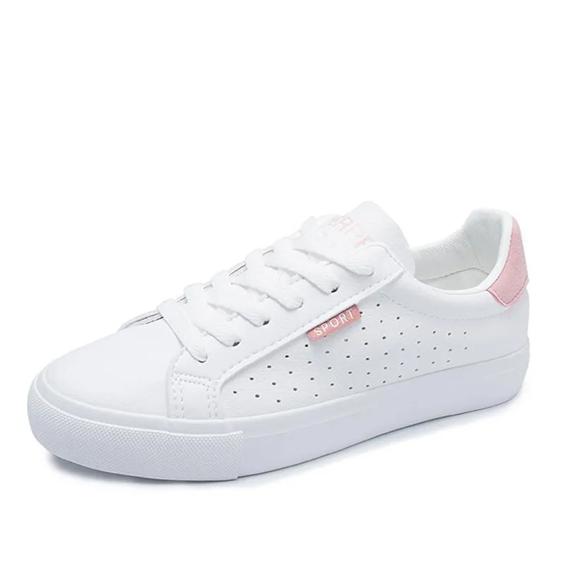 Breathable Lace-Up Casual Sneakers