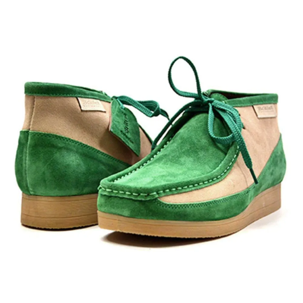 British Walkers New Castle Wallabee Boots Men's Two Tone Suede High Tops