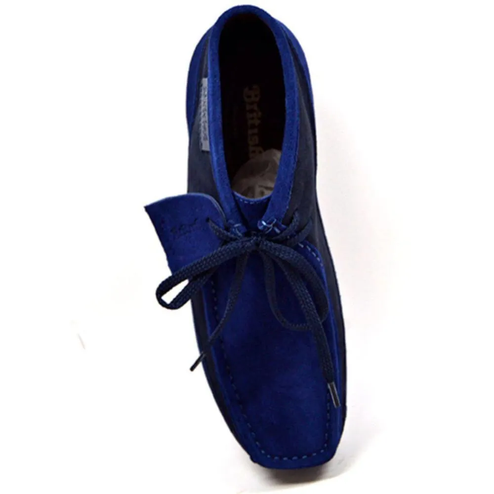 British Walkers New Castle Wallabee Boots Men's Two Tone Suede High Tops