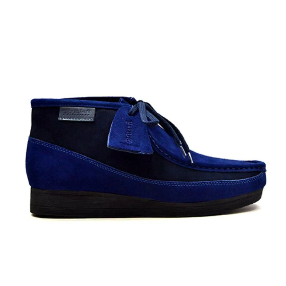 British Walkers New Castle Wallabee Boots Men's Two Tone Suede High Tops
