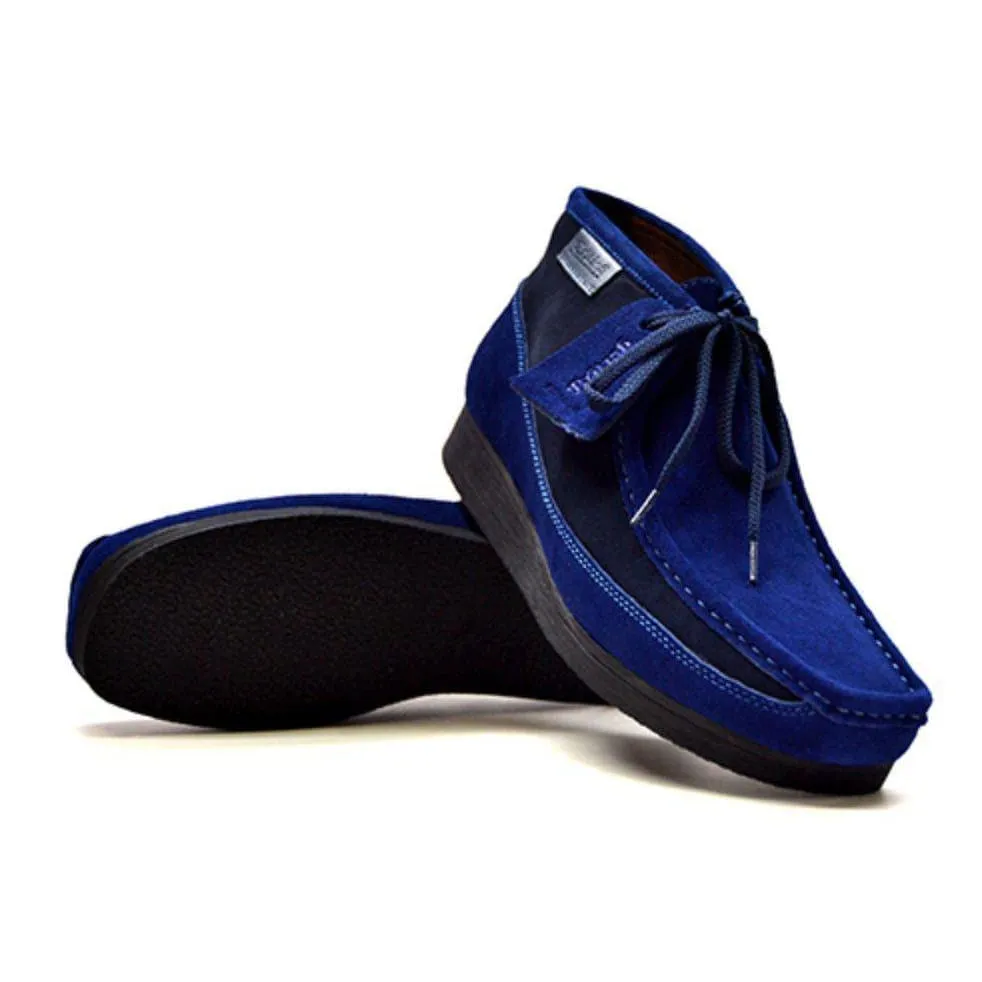 British Walkers New Castle Wallabee Boots Men's Two Tone Suede High Tops