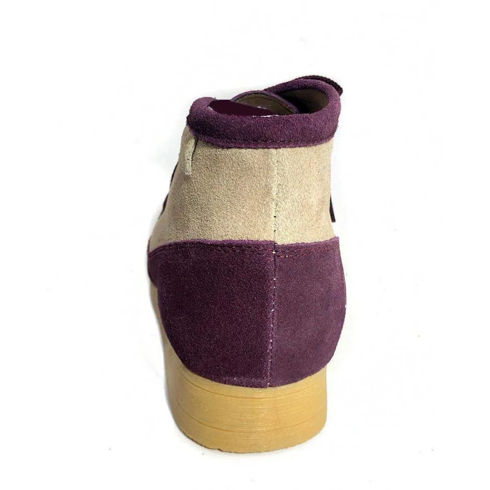 British Walkers New Castle Wallabee Boots Men's Two Tone Suede High Tops