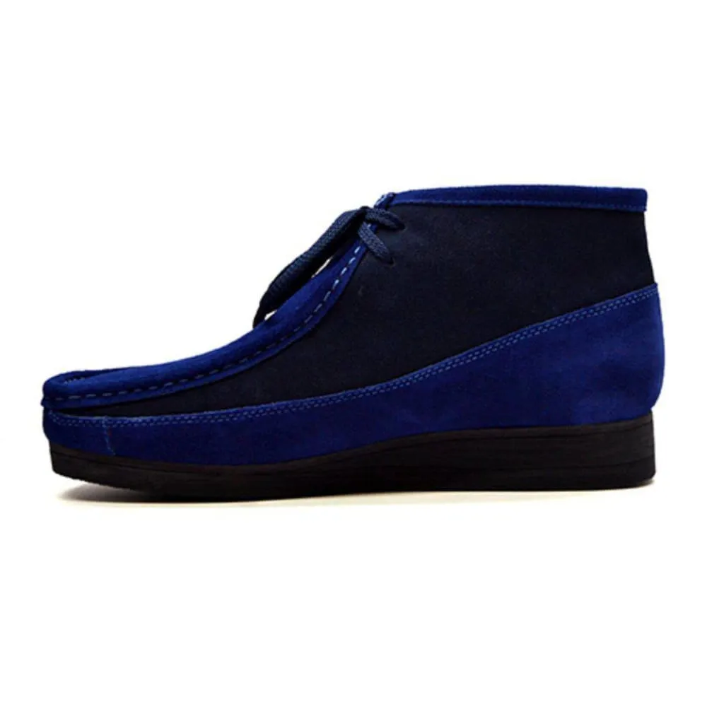 British Walkers New Castle Wallabee Boots Men's Two Tone Suede High Tops