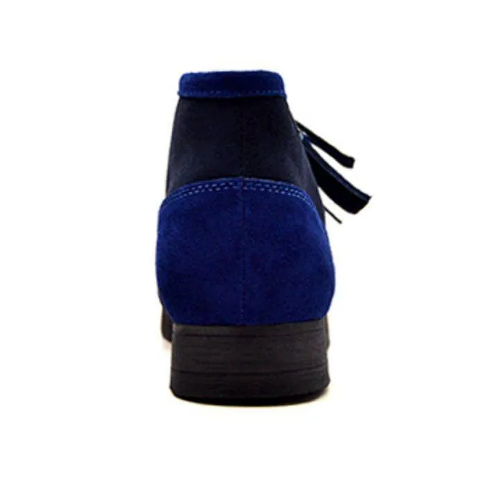 British Walkers New Castle Wallabee Boots Men's Two Tone Suede High Tops