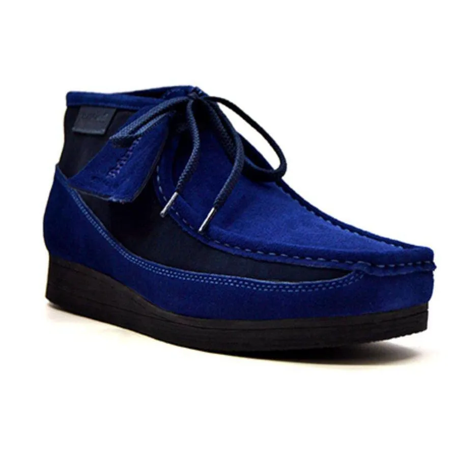 British Walkers New Castle Wallabee Boots Men's Two Tone Suede High Tops