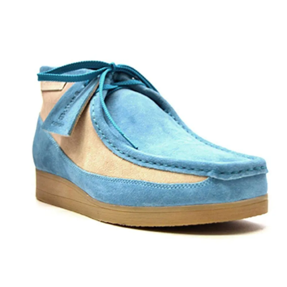 British Walkers New Castle Wallabee Boots Men's Two Tone Suede High Tops