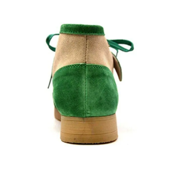 British Walkers New Castle Wallabee Boots Men's Two Tone Suede High Tops
