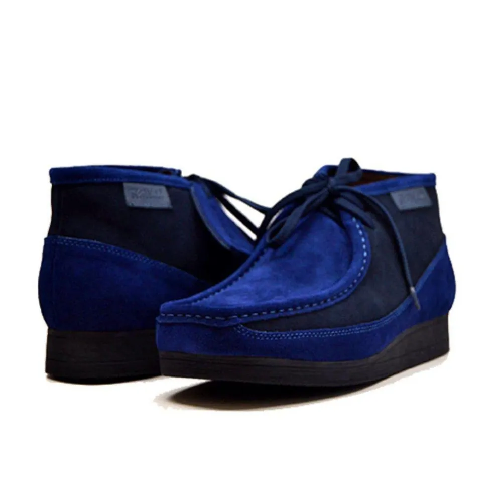 British Walkers New Castle Wallabee Boots Men's Two Tone Suede High Tops