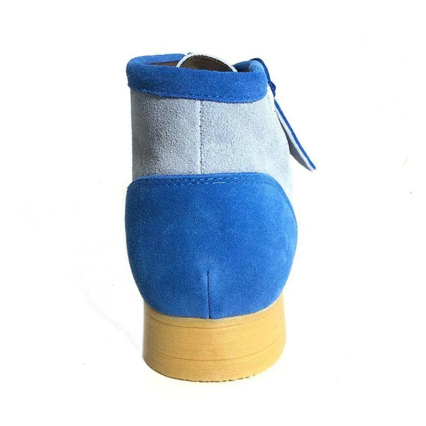 British Walkers New Castle Wallabee Boots Men's Two Tone Suede High Tops
