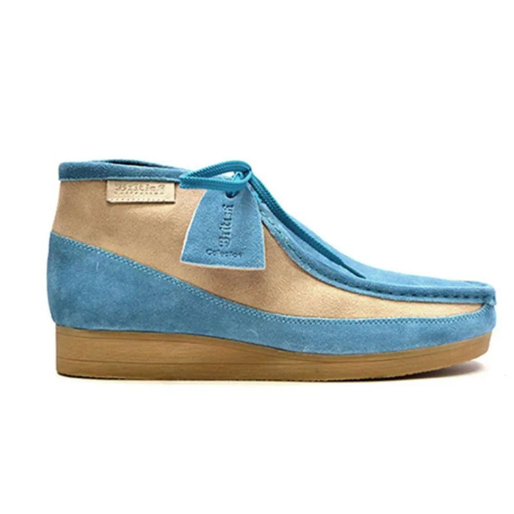 British Walkers New Castle Wallabee Boots Men's Two Tone Suede High Tops