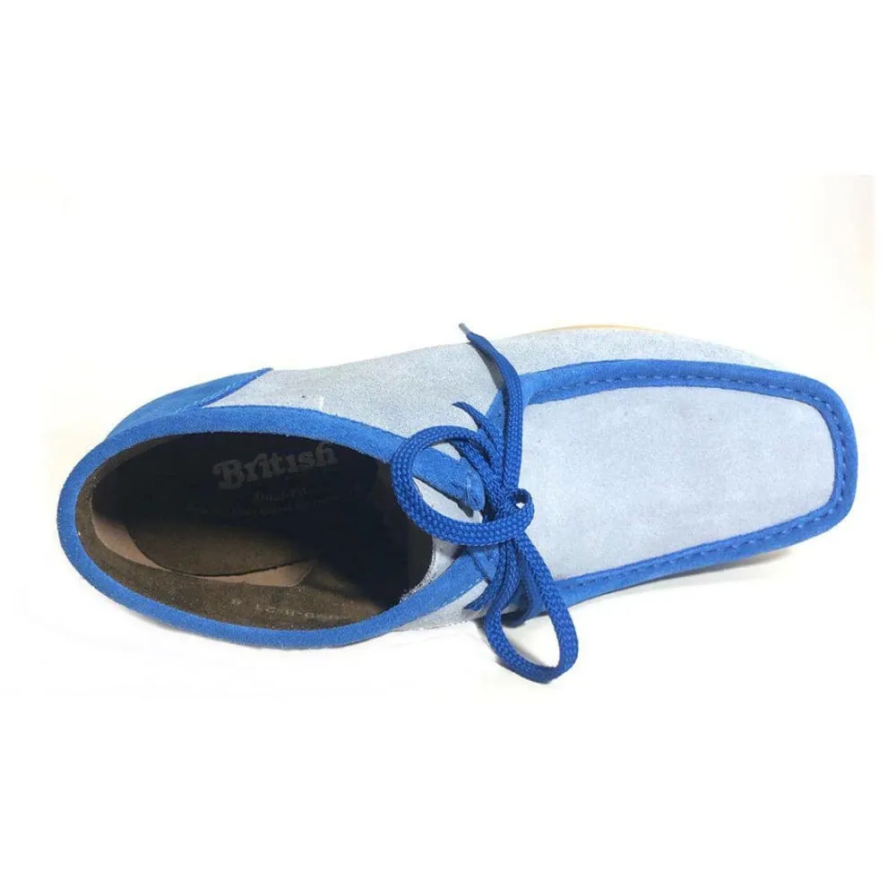 British Walkers New Castle Wallabee Boots Men's Two Tone Suede High Tops