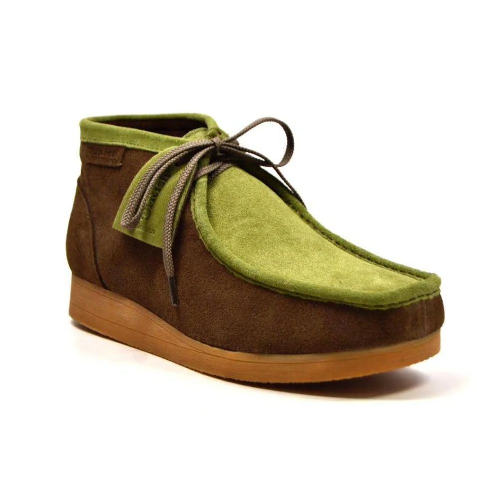 British Walkers New Castle Wallabee Boots Men's Two Tone Suede High Tops