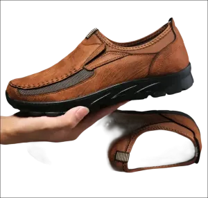 Brown Leather Slip On Formal Shoes