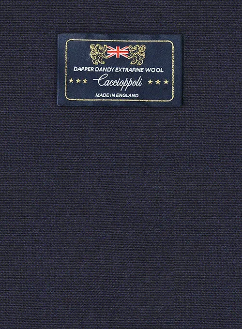 Caccioppoli Dapper Dandy Pabio Dark Blue Wool Suit