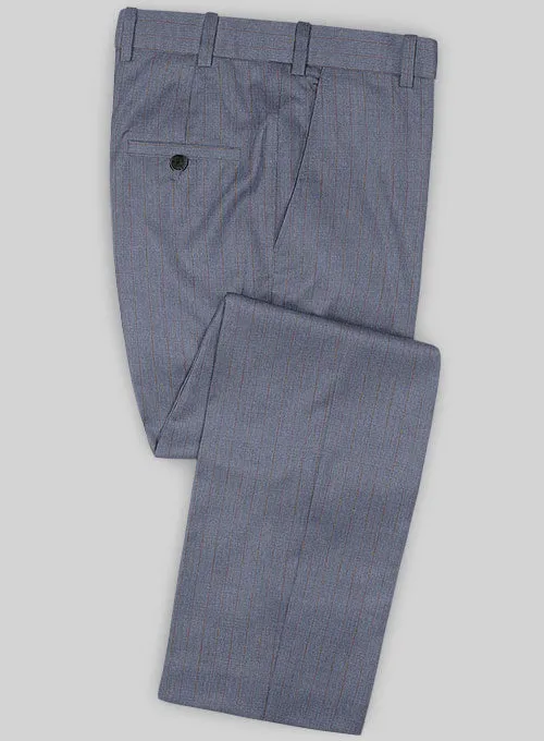 Caccioppoli Sun Dream Polico Blue Wool Silk Suit