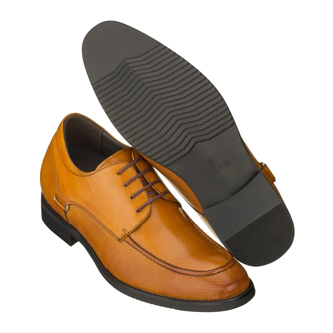 CALTO - S2004 - 3.0 Inches Taller (Brown) - Size 12 Only