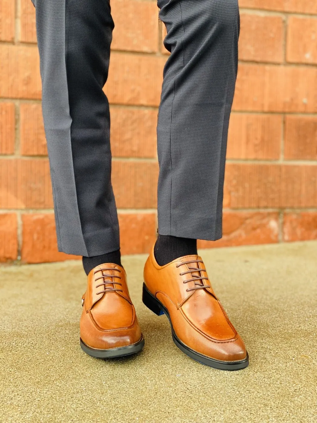 CALTO - S2004 - 3.0 Inches Taller (Brown) - Size 12 Only