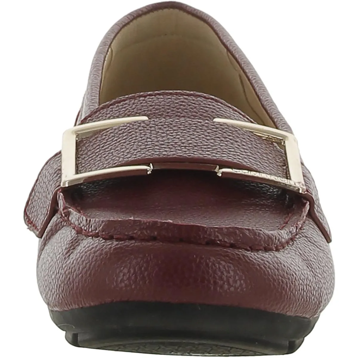 Calvin Klein Womens Faux Leather Round Toe Moccasins